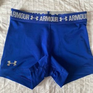 Blue Under Armour 3” inseam Shorts